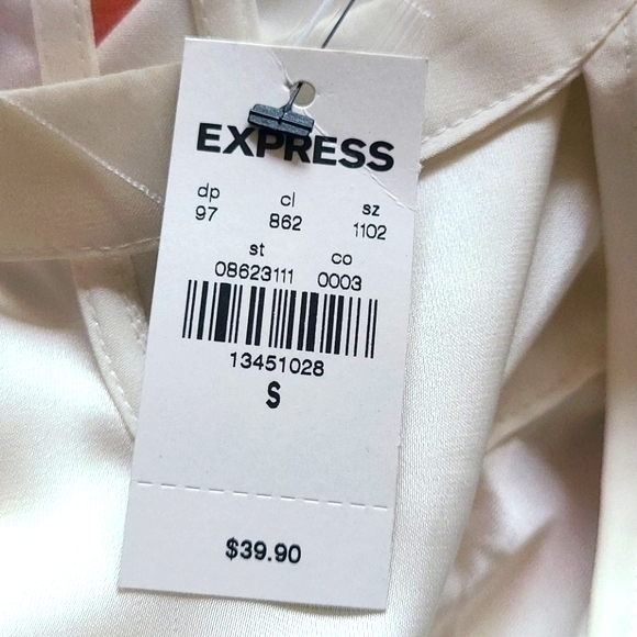 NWT Express Keyhole Blouse Size Small - Picture 3 of 4